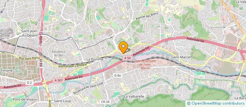 localisation de l'entreprise ASS PIXARIO  MARSEILLE