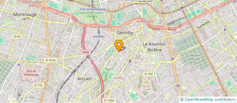 localisation de l'entreprise ASS PL@NETE BLEUE à GENTILLY