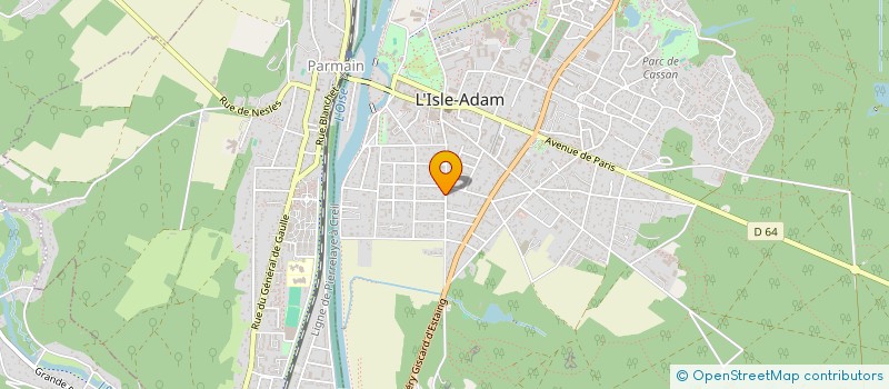 localisation de l'entreprise ASS PLAGE DE LA VILLE DE L ISLE ADAM  ISLE ADAM