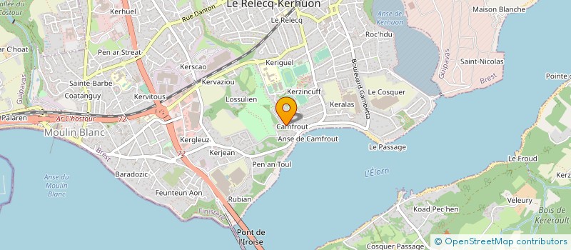 localisation de l'entreprise ASS PLAISANCIERS ANSE CAMFROUT LE RELECQ KERHUON  LE RELECQ-KERHUON