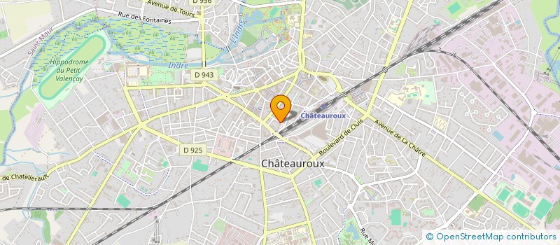 localisation de l'entreprise ASS PLAN BATIMENT ARTISANAT BERRY à CHATEAUROUX