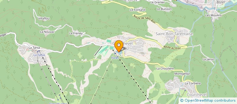 localisation de l'entreprise ASS  PLANET DRUM à COURCHEVEL