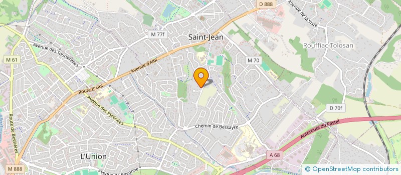localisation de l'entreprise ASS PLASTICIENS DU NORD EST TOULOUSAIN à SAINT-JEAN