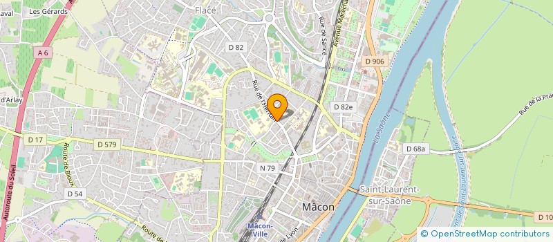 localisation de l'entreprise ASS PLEIN AIR à MACON