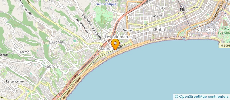 localisation de l'entreprise ASS PLEIN ESPOIR  NICE