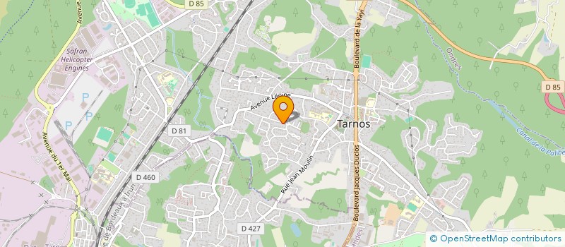 localisation de l'entreprise ASS PLONGEURS SAUVETEURS LANDES à TARNOS