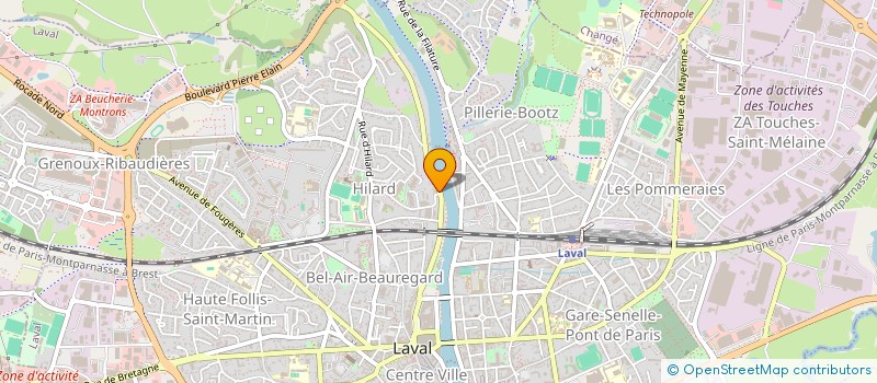 localisation de l'entreprise ASS POC POK à LAVAL