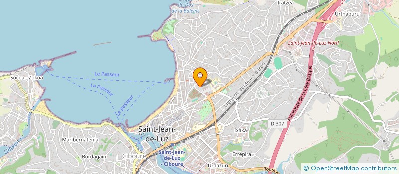 localisation de l'entreprise ASS POINT ACCUEIL JOUR KANTTU GOXOA à SAINT-JEAN-DE-LUZ