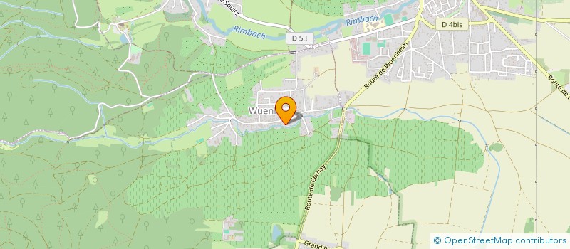 localisation de l'entreprise ASS  POINT D'APPUI  RIMBACH-PRES-GUEBWILLER