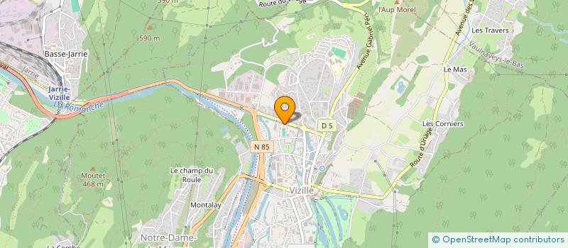 localisation de l'entreprise ASS POINTILLE  VIZILLE