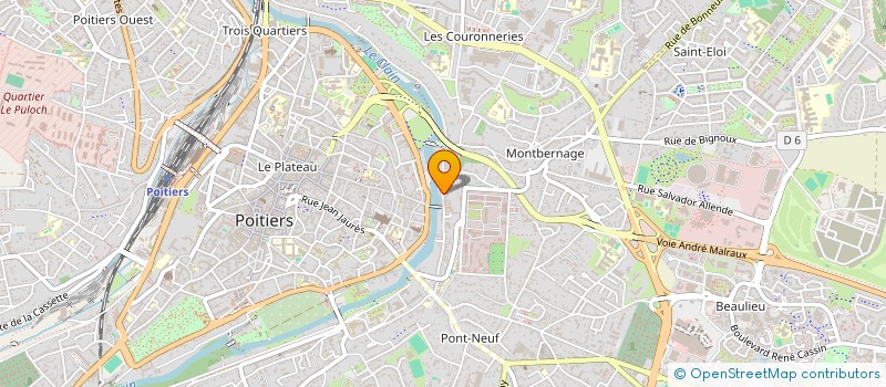 localisation de l'entreprise ASS POITEVINE DES AMIS DES OISEAUX à POITIERS