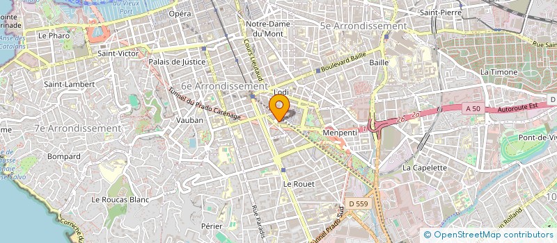 localisation de l'entreprise ASS POLE D'ECRITURE à MARSEILLE 6EME