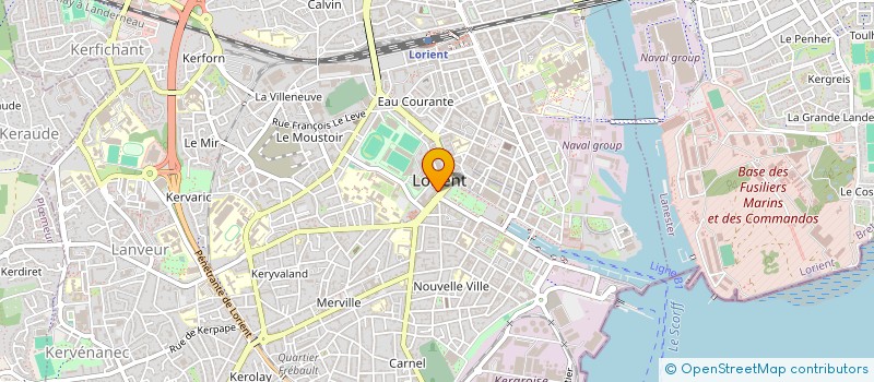 localisation de l'entreprise ASS POLE ESPOIR BRETAGNE SUD EN CYCLISME  LORIENT