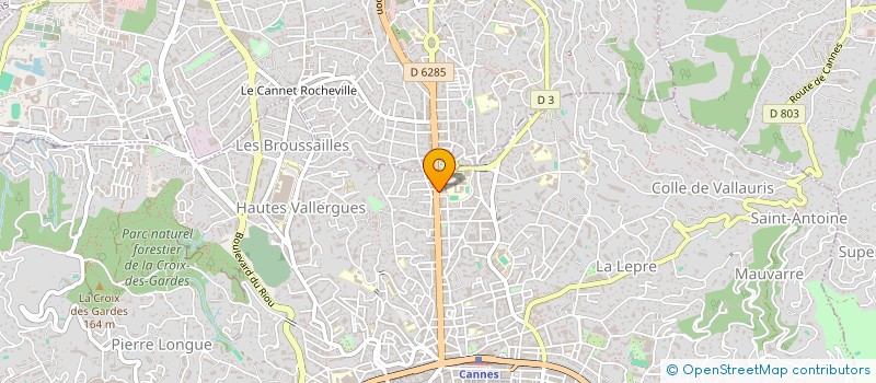 localisation de l'entreprise ASS POLE ESPOIR CANNES VOLLEY BALL  CANNES