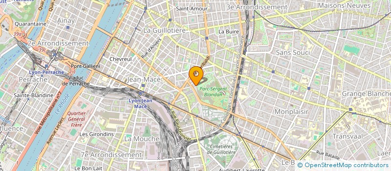 localisation de l'entreprise ASS.POLE UNIVERSITAIRE LYONNAIS  LYON