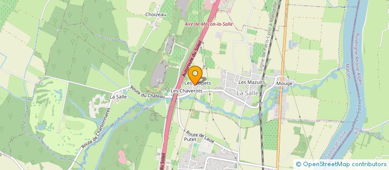 localisation de l'entreprise ASS POLO-GOLF MACON-LA SALLE  LA SALLE