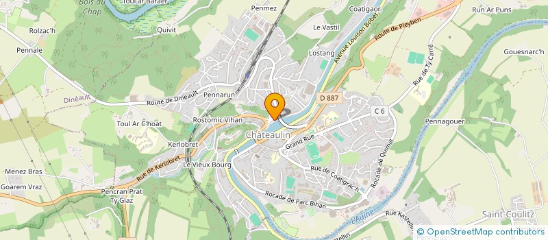 localisation de l'entreprise ASS POLYSONNANCE à CHATEAULIN