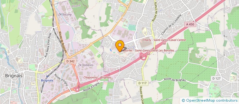 localisation de l'entreprise ASS POM'CERISES à SAINT-GENIS-LAVAL