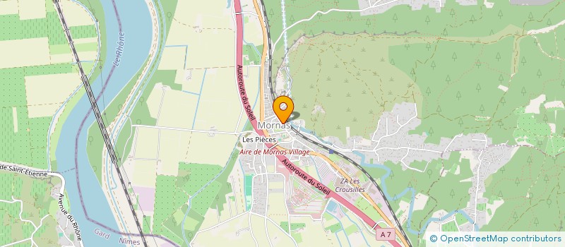 localisation de l'entreprise ASS PONEY CLUB ECURIES DE SALOME  MORNAS