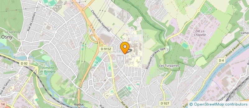 localisation de l'entreprise ASS PONT PROMO RECHER ONCOLO CLINI HEMAT  PONTOISE