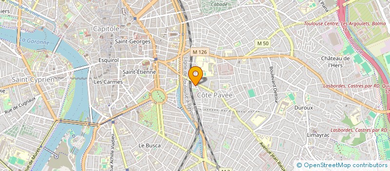 localisation de l'entreprise ASS.POP. ARTIST.CULT.HETER.EDUC.SOC.  TOULOUSE