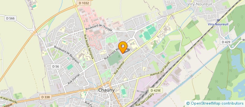 localisation de l'entreprise ASS POPUL FAMIL SYNDICALE CHAUNY ENVIRON à CHAUNY