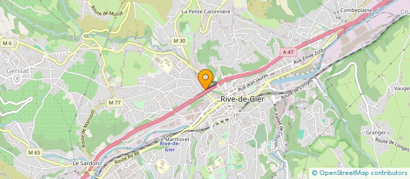 localisation de l'entreprise ASS POPULAIRE AIDE FAMILIALE à RIVE-DE-GIER