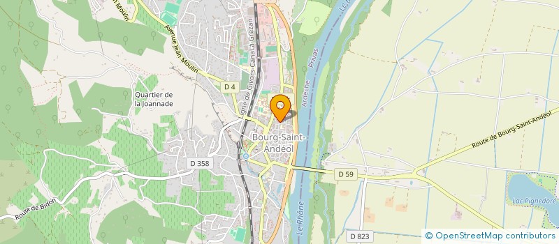 localisation de l'entreprise ASS POPULAIRE FAMILIALE ET SYNDICALE à BOURG-SAINT-ANDEOL