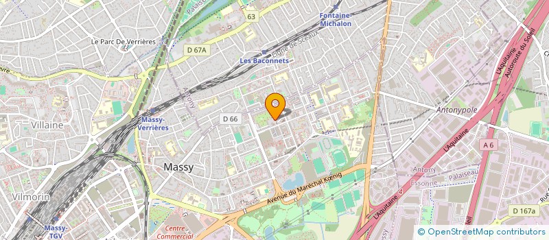 localisation de l'entreprise ASS POPULAIRE TRAVAIL FAMILIAL à MASSY
