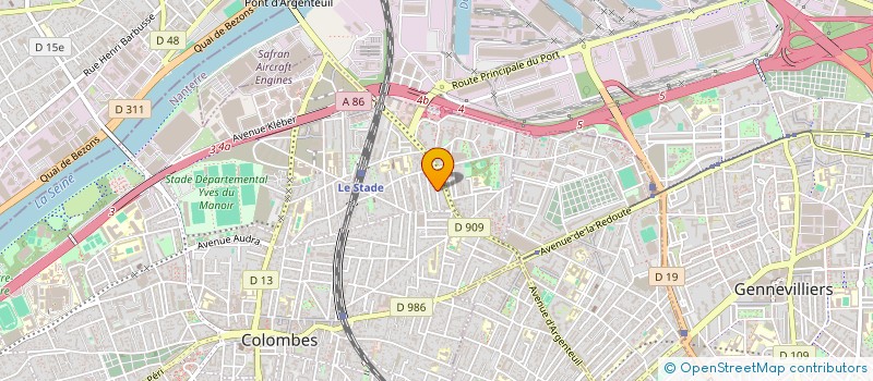 localisation de l'entreprise ASS POPULAIRE TRAVAILLEUSES A6 à COLOMBES