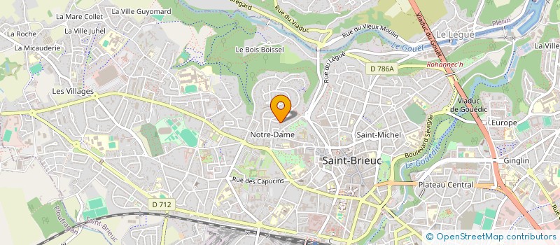 localisation de l'entreprise ASS POR FORMATION PERMANENTE à SAINT-BRIEUC