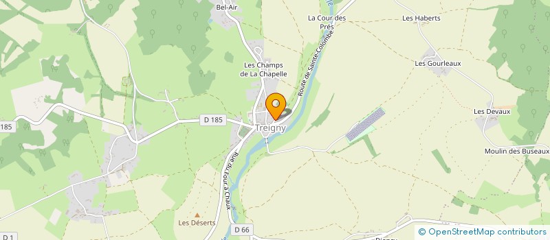 localisation de l'entreprise ASS POTIERS CREATEURS DE PUISAYE à TREIGNY-PERREUSE-SAINTE-COLOMBE
