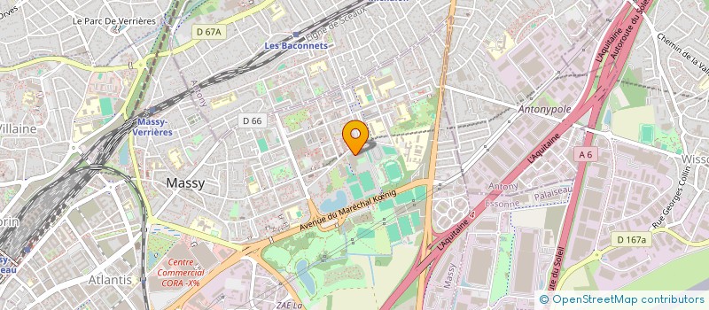 localisation de l'entreprise ASS POUR ACCOMPAGNEMENT JEUNES ET FAMILLES à MASSY