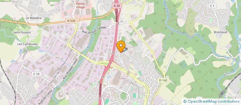 localisation de l'entreprise ASS POUR ADULTES ET JEUNES HANDICAPES à LIMOGES