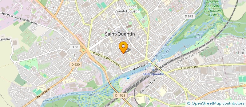 localisation de l'entreprise ASS POUR ADULTES & JEUNES HANDICAPES à SAINT-QUENTIN