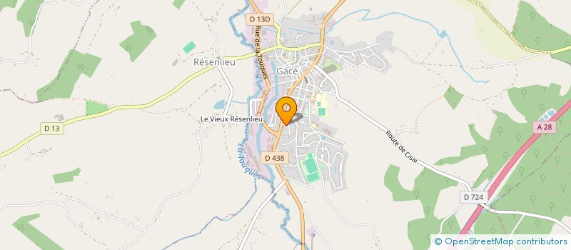 localisation de l'entreprise ASS POUR ADULTES & JEUNES HANDICAPES à GACE