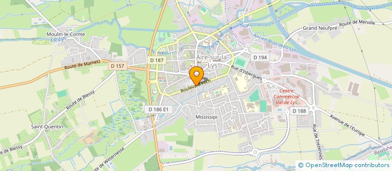 localisation de l'entreprise ASS POUR AIDER REINSER DEMANDEURS EMPLOI à AIRE-SUR-LA-LYS