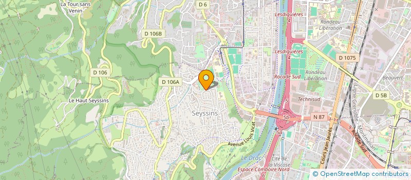 localisation de l'entreprise ASS  POUR AINSI DIRE à SEYSSINS