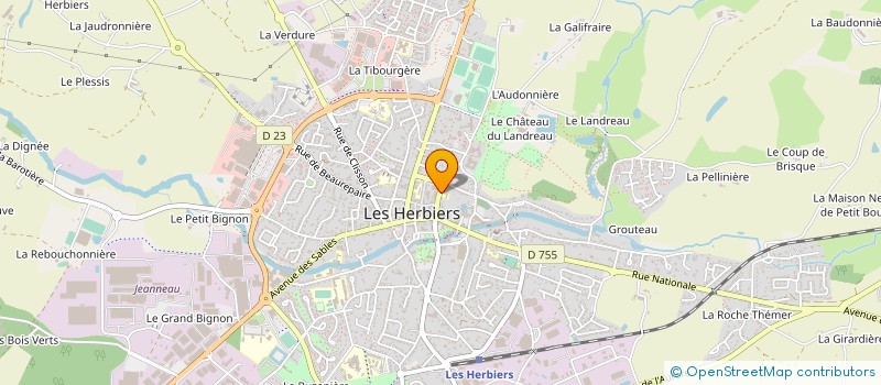 localisation de l'entreprise ASS POUR AMENAGEMENT TEMPS DE L ENFANT à LES HERBIERS