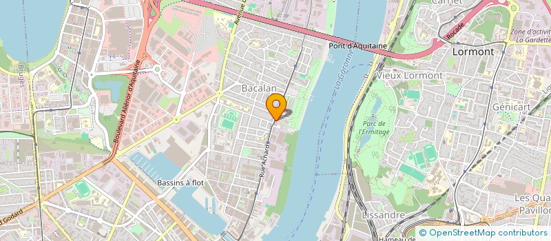 localisation de l'entreprise ASS POUR ANIMAT LOISIRS PERSONNES AGEES à BORDEAUX