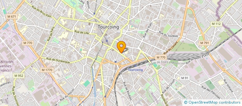 localisation de l'entreprise ASS POUR ANIMATION PREVENTION INSERTION à TOURCOING