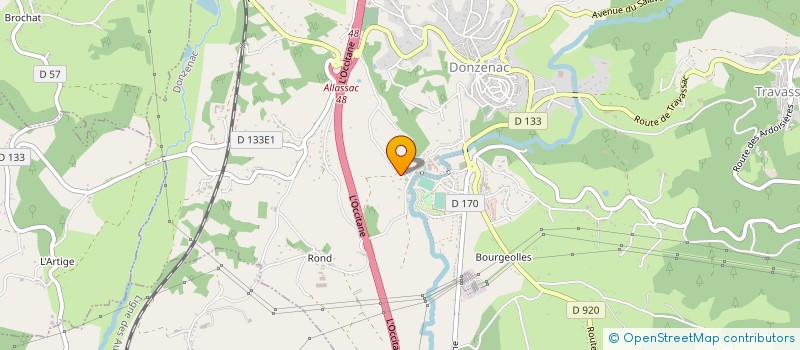 localisation de l'entreprise ASS POUR ANIMATION VILLAGE ESPEYRUT  DONZENAC