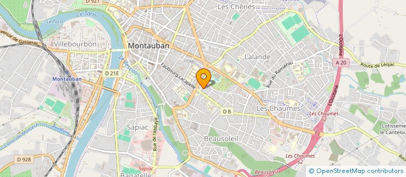 localisation de l'entreprise ASS POUR ASSUR ELEVE ENSEIGNEMENT PUBLIC  MONTAUBAN