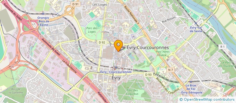 localisation de l'entreprise ASS POUR COMMUNIC PROMO AGGLO NLLE EVRY à EVRY-COURCOURONNES