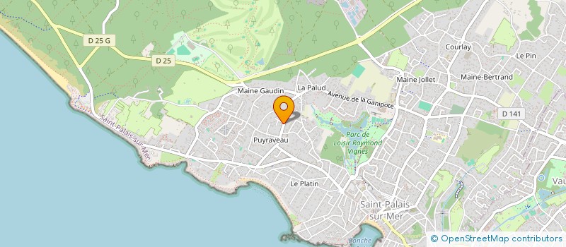 localisation de l'entreprise ASS POUR CONNAISSANCE & GESTION FAUNE CH à SAINT-PALAIS-SUR-MER