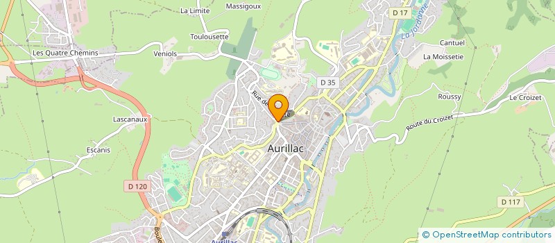 localisation de l'entreprise ASS POUR CULTURE EN MILIEU RURAL à AURILLAC