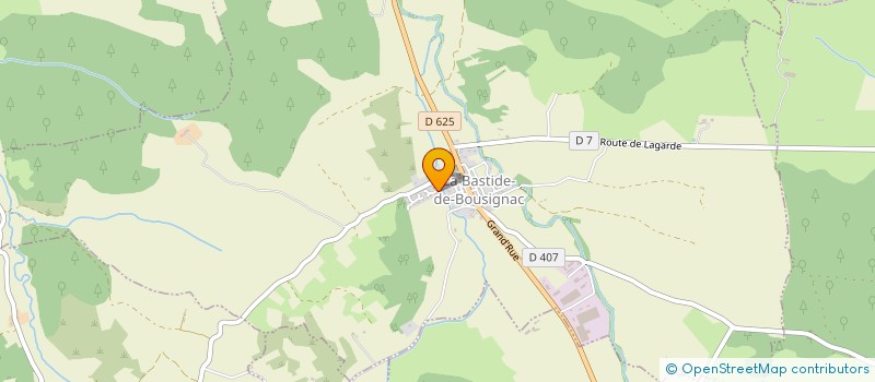 localisation de l'entreprise ASS POUR DEFENSE INTERETS BASTIDIENS à LA BASTIDE-DE-BOUSIGNAC