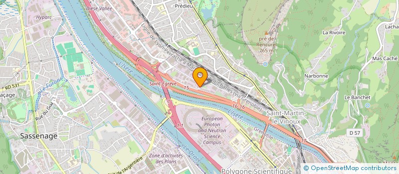 localisation de l'entreprise ASS POUR DES THERAPIES PALLIATIVES  SAINT-MARTIN-LE-VINOUX