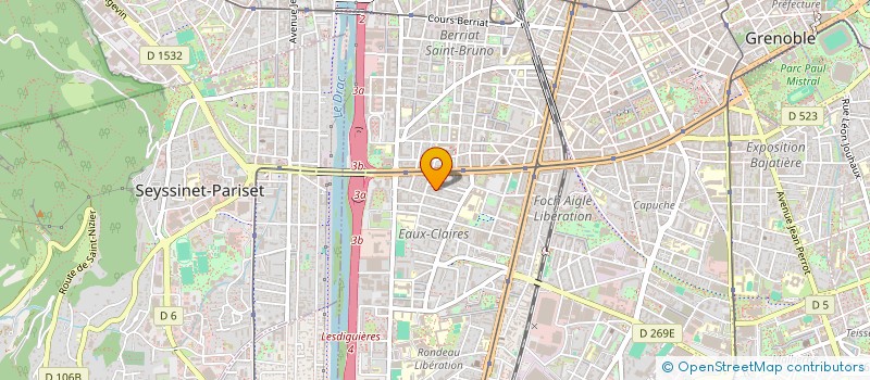 localisation de l'entreprise ASS POUR DEVEL AUMONERIE SCOLAIRE GRENOB à GRENOBLE