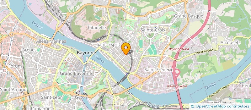 localisation de l'entreprise ASS POUR DEVEL ESTHET COSMETOL AQUITAINE à BAYONNE